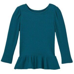 NWT Toddler Girls' Solid Cozy Waffle Long Sleeve T-Shirt - Cat & Jack [104/114]